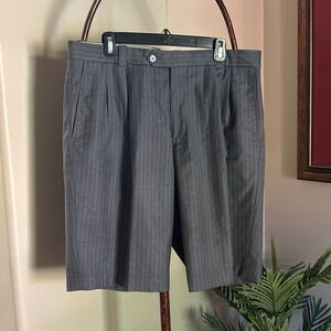 Elevee Custom Gray Striped Shorts